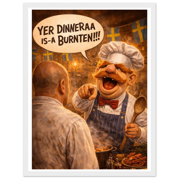 Chef Inspired Premium Matte Paper Wooden Framed Poster