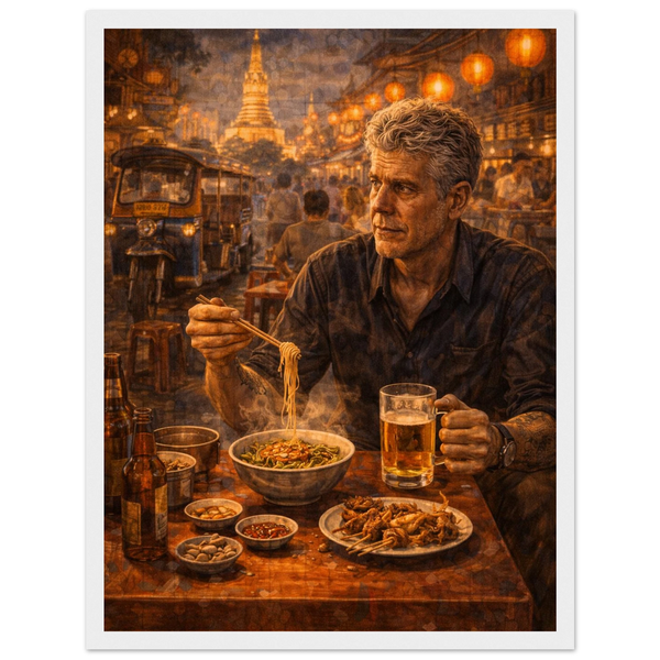 Premium Chef Inspired Art Framed Poster – Ready to Hang Wooden Frame