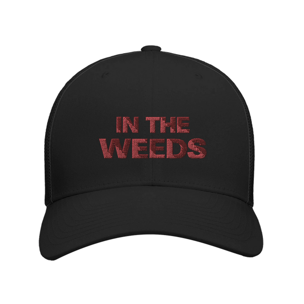 In The Weeds - Retro Trucker Cap | Flexfit 6606 black  black