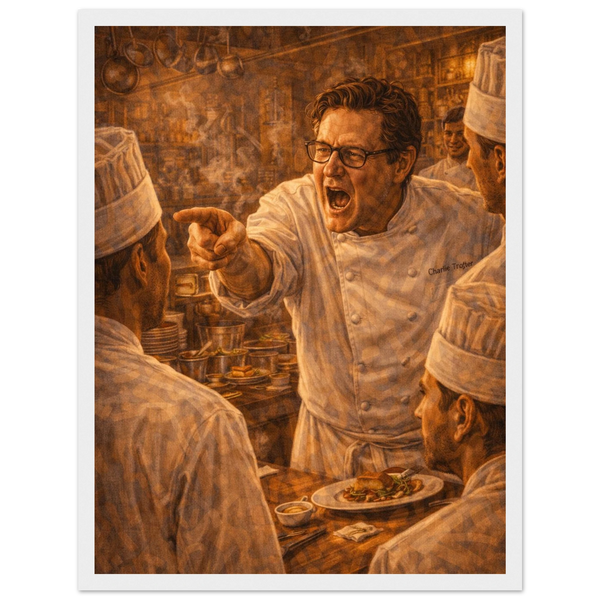 Charlie - Premium Matte Wooden Framed Poster